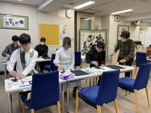 次世代の棋士を育む教養講座＜書道の会 第4回＞