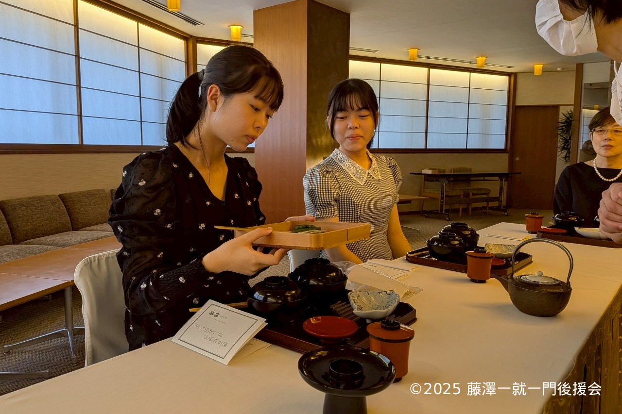 次世代の棋士を育む教養講座＜懐石マナー・茶の湯特別体験＞ 