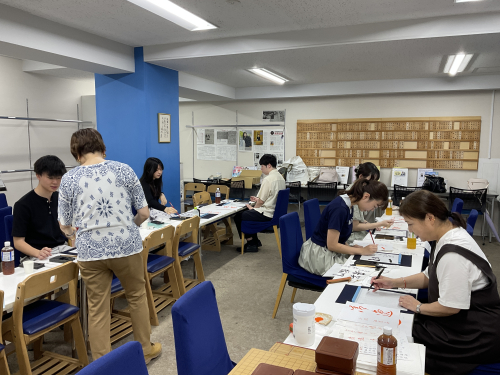 次世代の棋士を育む教養講座＜書道の会 第１６回＞
